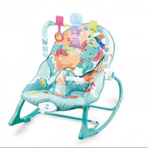 كرسي هزاز  للأطفال 2ب1 مع ألعاب معلقة