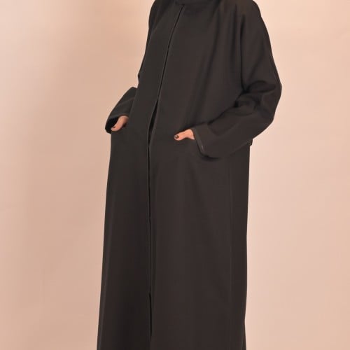 عبايه عمليه كلر صيني مع جيوب اماميه