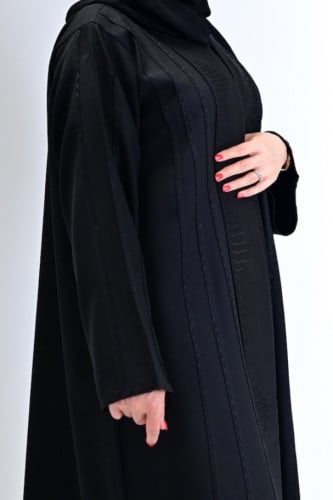 عبايه سوداء بتطريز 0661