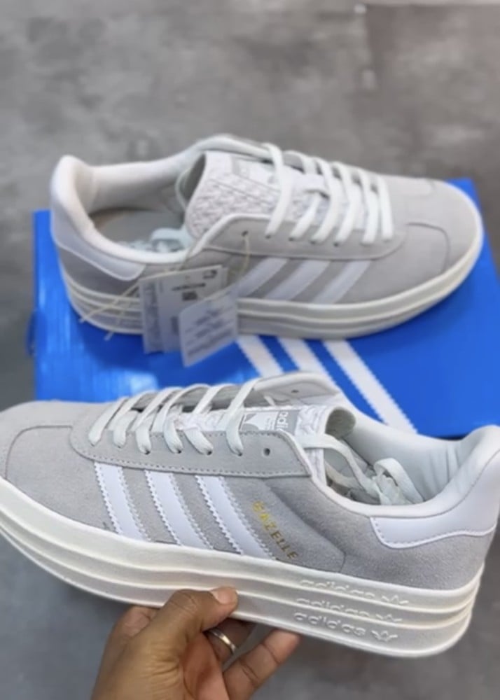 adidas Gazelle Bold Grey White,
