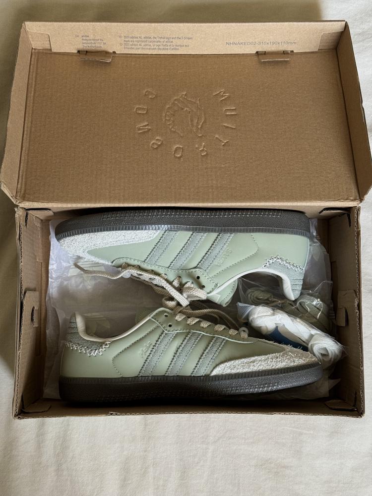 adidas gazelle silver green womens Adidas Samba OG Maha Half Green – Fishem main image 1