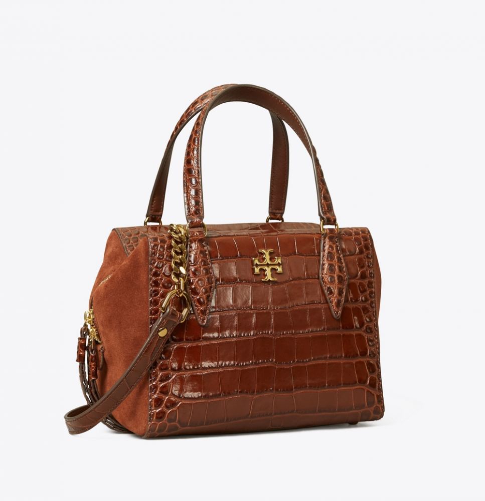 kira embossed small satchel