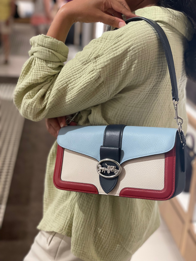 georgie shoulder bag in colorblock