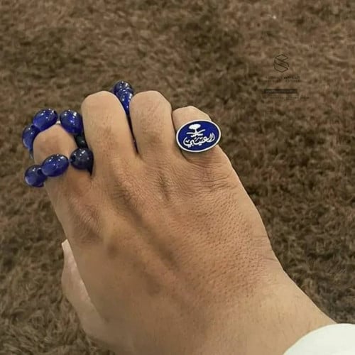 خاتم رجالي ملكي فضه اسم وسيفين ونخله