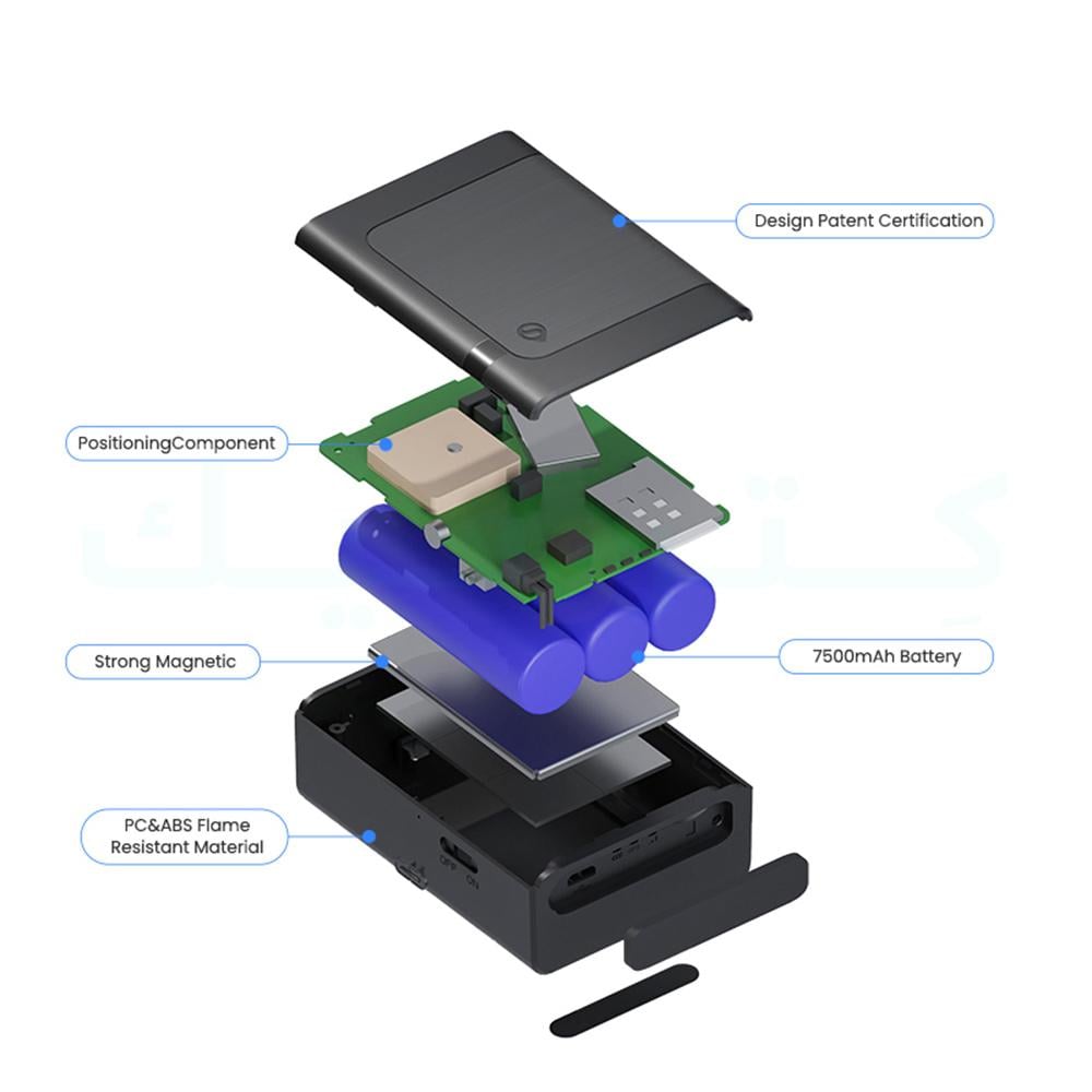 جهاز تعقب  SEEWORLD W15L GPS -عبر الإنترنت 4G عمر بطارية أطول- كترونيك