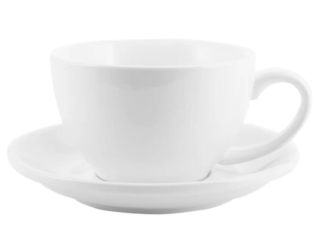 كوب سيراميك لاتيه مع صحن 220 مل | CERAMIC Latte