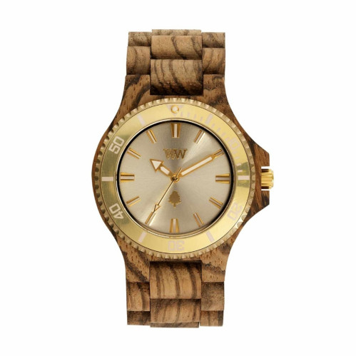 وي وود ديت خشب الزيبرا إطار ذهبي