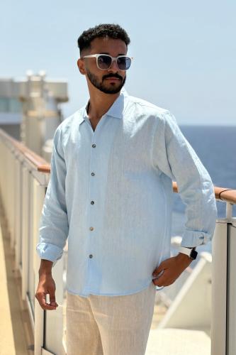 قميص بيبي بلو - Shirt Baby Blue