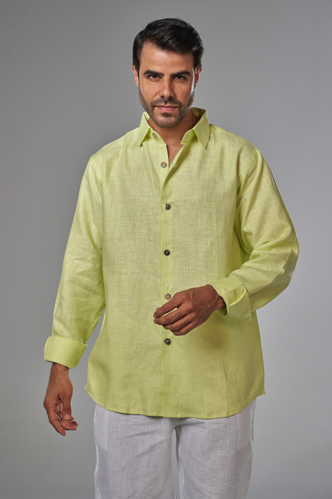 قميص أخضر ليموني