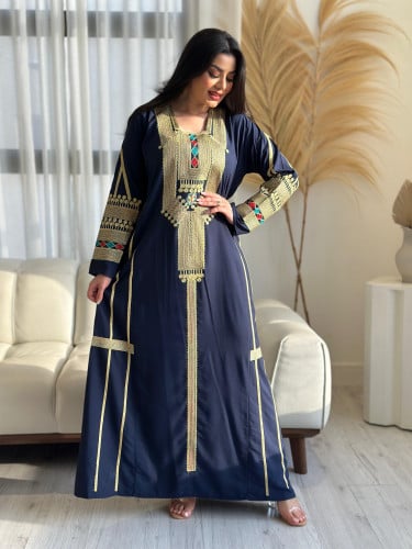 جلابية عسيري فخممم ( صناعه سورية ) تطرييز فخم مع ا...