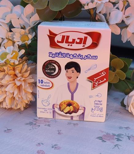 سكر بنكهة الڤانيلا