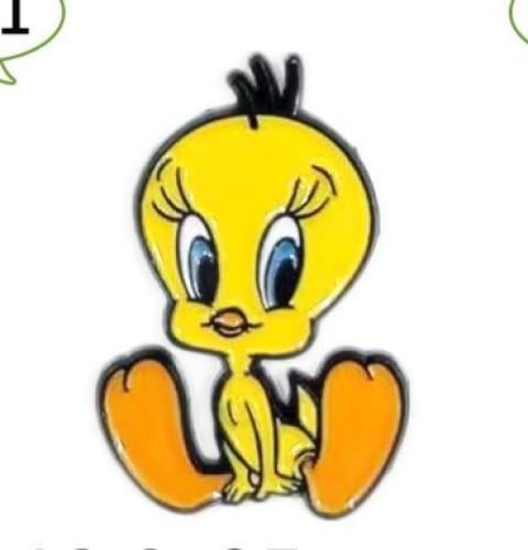 ستيكر معدنى لاصق للجوال ( تويتي )