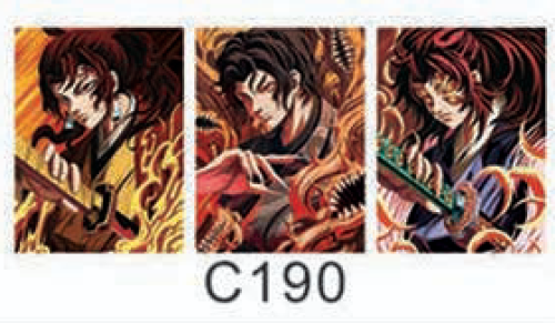 ميدالية قاتل الشياطين ثلاثي الابعاد - Demon Slayer 3D Keychain