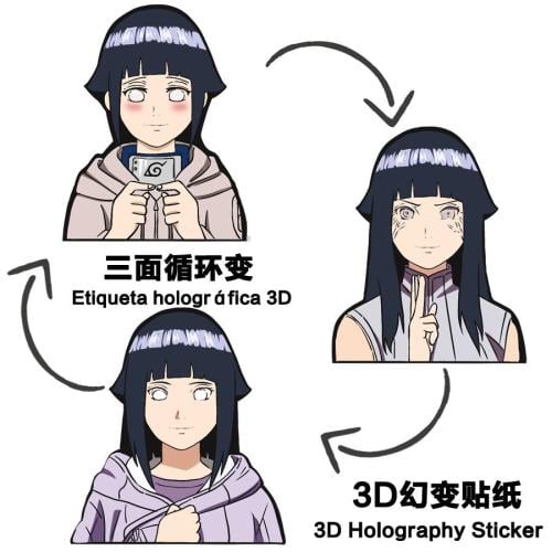 ستيكر هيناتا ثلاثي الابعاد - hinata 3D Sticker