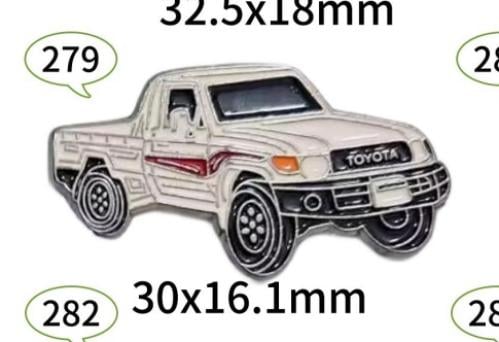 ستيكر معدنى لاصق للجوال ( سيارة تويوتا )