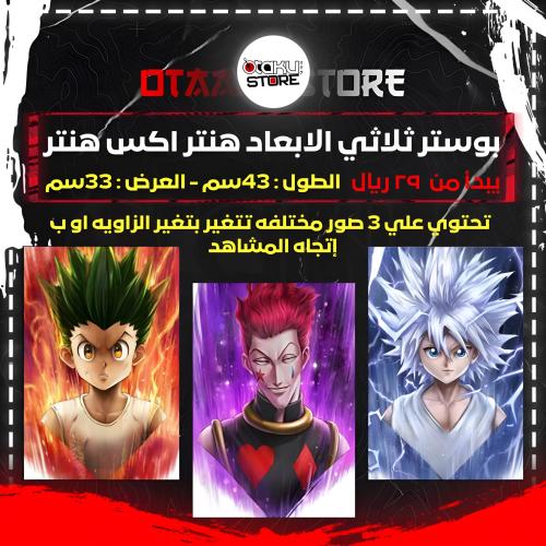 بوستر ثلاثي الابعاد هنتر اكس هنتر - Hunter X Hunter 3D Poster