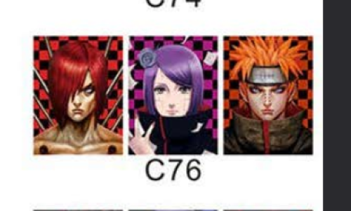 ميدالية ناروتو ثلاثية الابعاد - naruto 3D Keychain