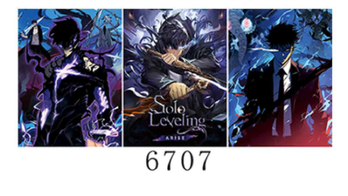 بوستر سولو ليفلينج ثلاثي الابعاد - SOLO LEVLING 3D Poster