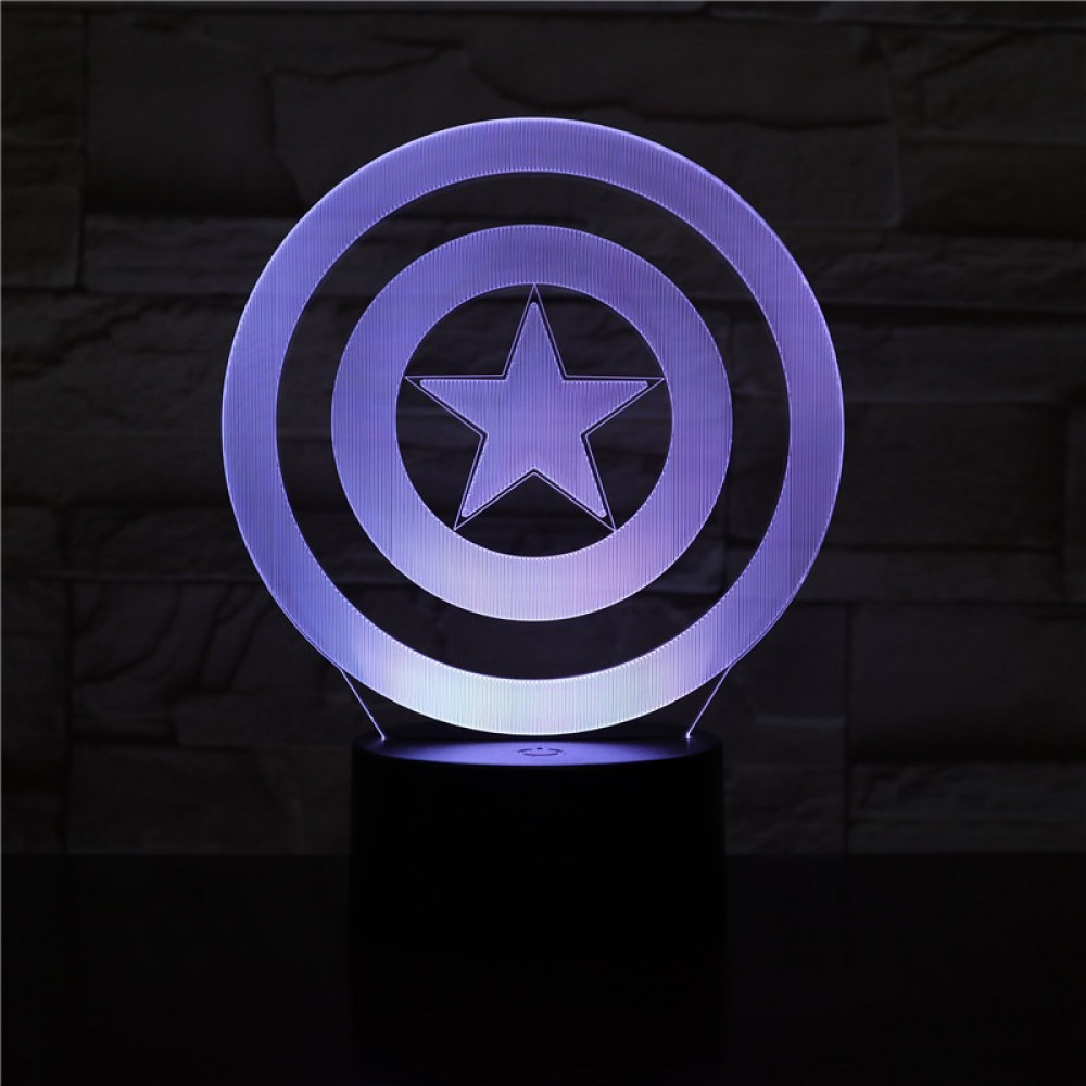 captain america 3d light