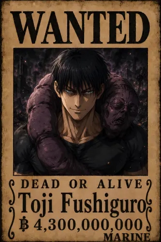 بوستر  توجي - Toji Wanted Poster