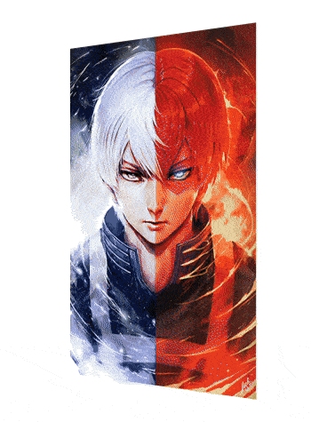 بوستر بوكو نو هيرو ثلاثي الابعاد - Boku no Hero 3D Poster