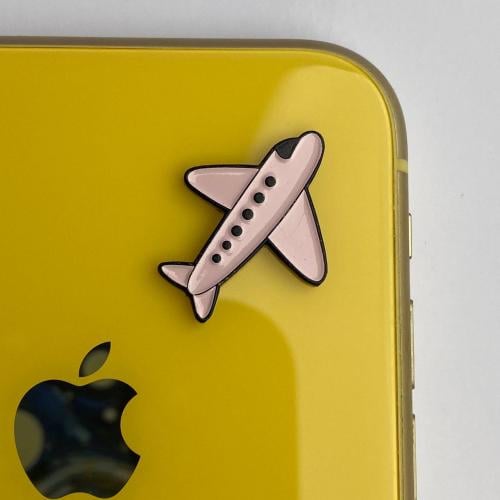 استكر جوال | طائرة وردية