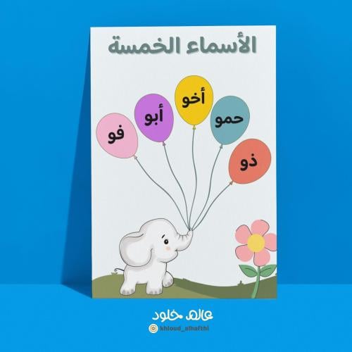 لوحة الأسماء الخمسة