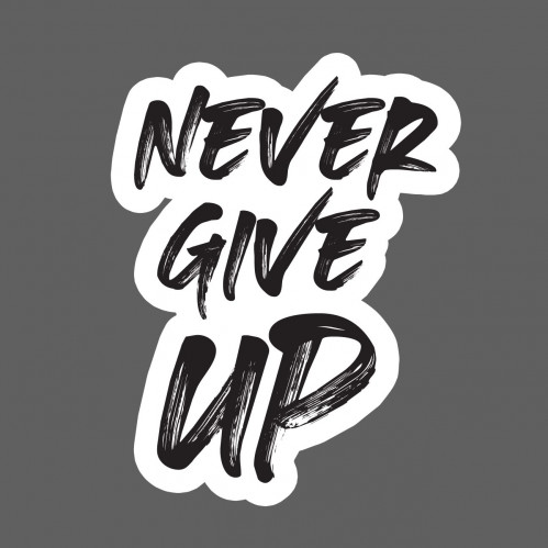 ملصق - Never Give Up