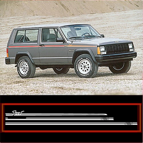 استكرات جيب شروكي XJ (باب واحد) 91-92 لون واحد