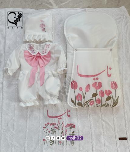 لبس بيبي و بطانية سرير ومدس تطريز