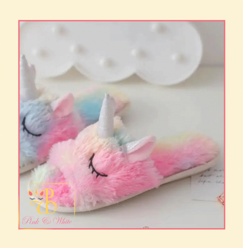 سليبرز يونيكورن مفتوح - Open Unicorn Home Slippers