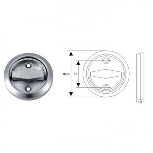 مقبض صندوق حديد استنلستيل