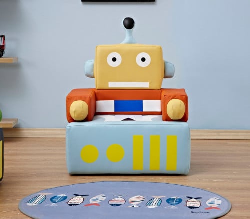 كنبة مفرد الفضاء - أصفر