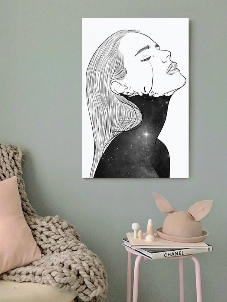 لوحة المرأة خشب ام دي اف مقاس 40x60 سنتيمتر