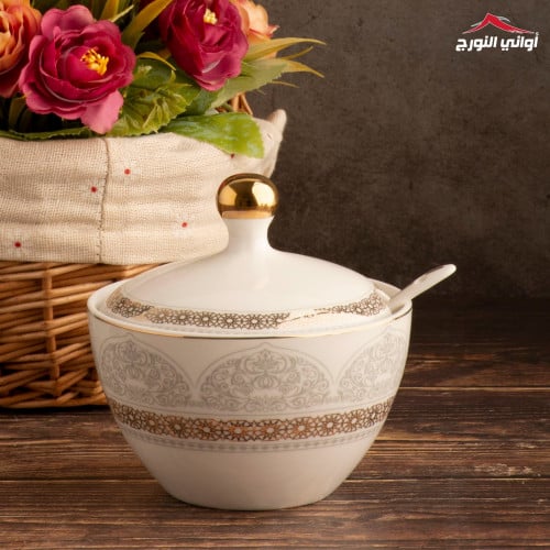 سكريه أبيض ذهبي بالحبه