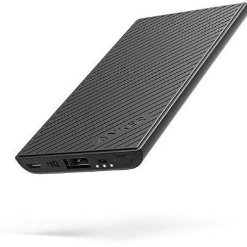 شاحن متنقل أنكر باور كور 5000 سليم مخرج واحد بتقنية IQ أسود