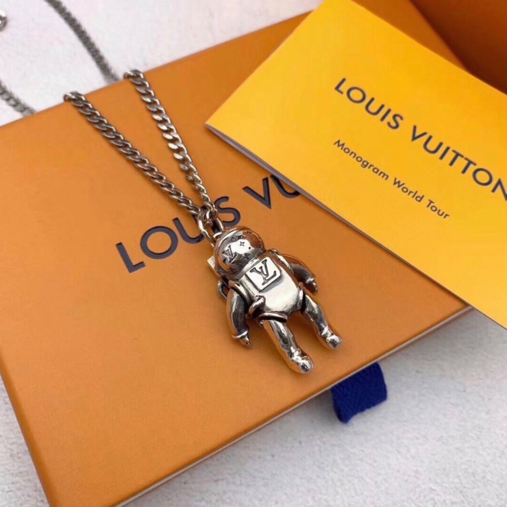 lv astronaut necklace