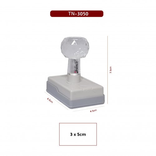 ختم كرستال مستطيل - 3سم في 5سم