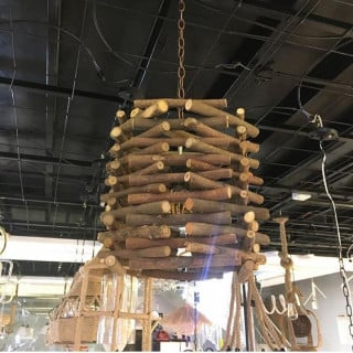 ثرياء خشبي تراثي