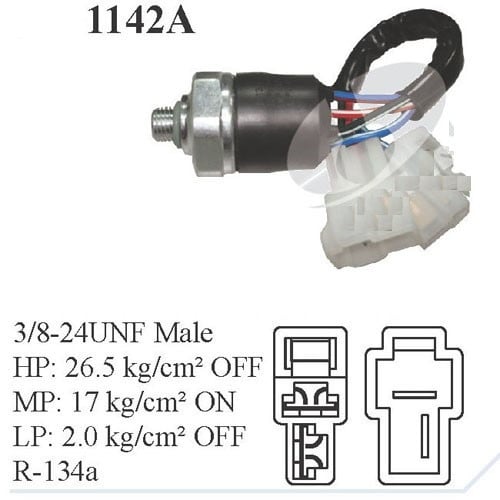 TERNARY PRESSURE SWITCH No 10168W   برشر سوتش ضغط فريون