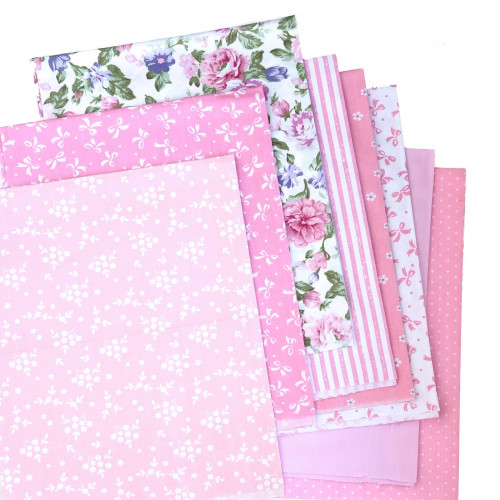 8 قطع قماش وردي 40x50 سم