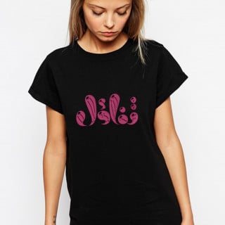 تي شيرت مطرز (تفاؤل)