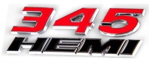 طقم علامة 345 HEMI احمر واسود