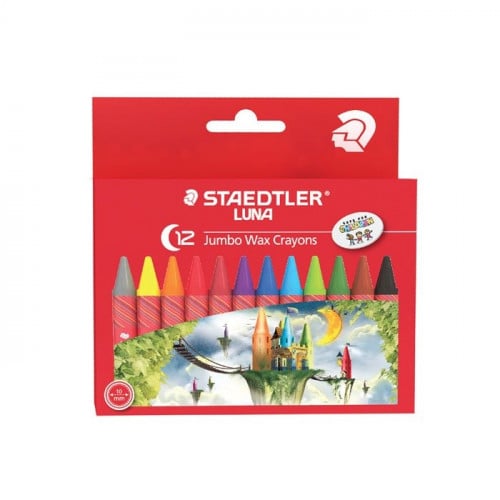 ستدلر لونا ألوان شمعية جمبو 12 لون