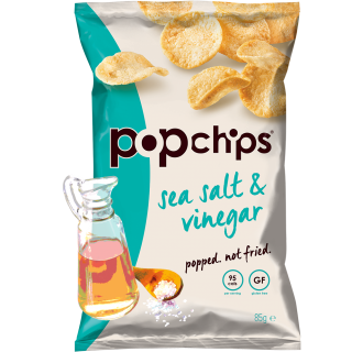 بوب شيبس ملح البحر وخل Popchips Potato Chips sea s...