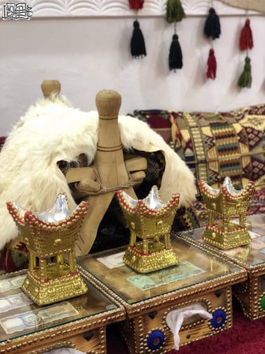مباخر حايلية ذهبي (عريضة)