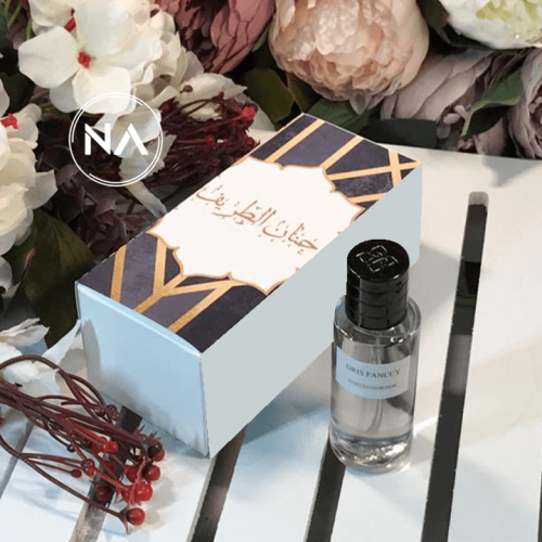 بوكس عطر ميني بثيم اسود وذهبي