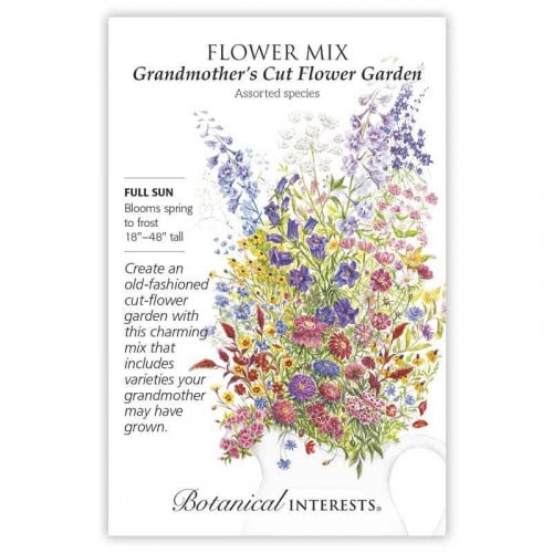 بذور خليط زهور باقة الجدة - Flower Mix Grandmother Cut Flower Seeds