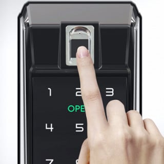 قفل بصمة للابواب  k300 نحاسي