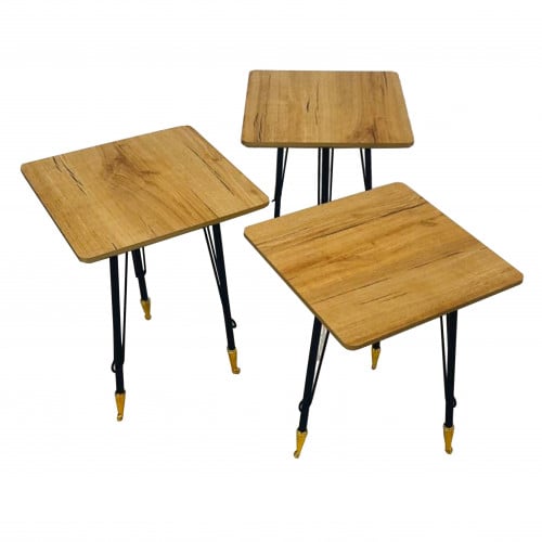 طقم طاولات خدمة تركي لون بني